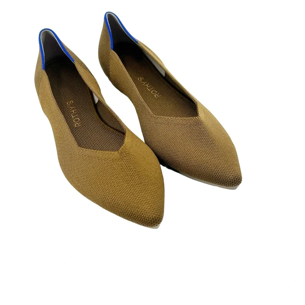Rothy’s The Point Flats RETIRED Marigold Yellow Classic Women’s Size 11 NWOB